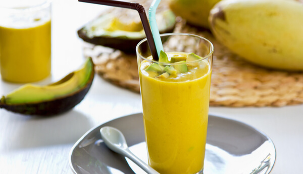 Avocado, Date, Mango and Yogurt Smoothie