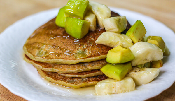 Flour-Less Avocado and Banana Pancakes