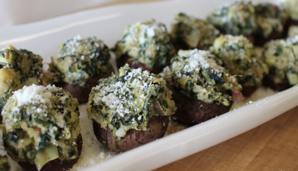 Spinach and Artichoke Stuffed Mushroom