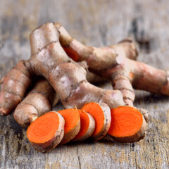 Sliced Turmeric